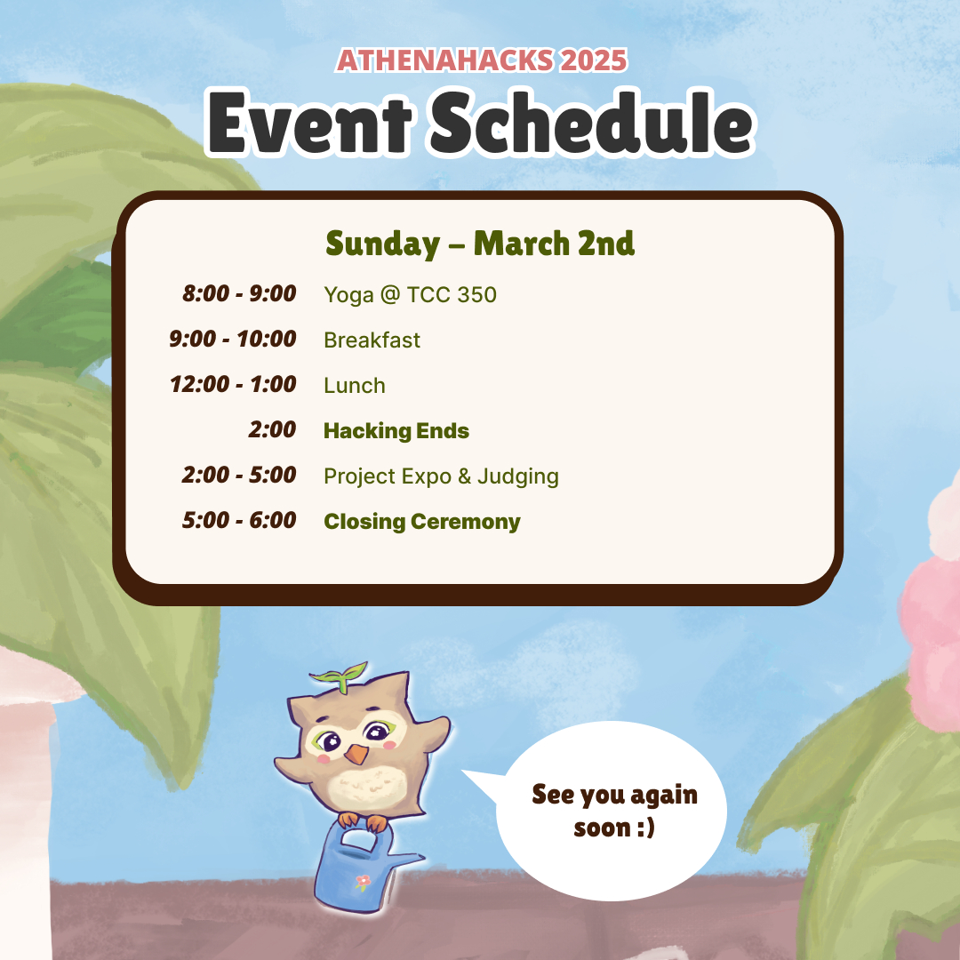 Sunday schedule